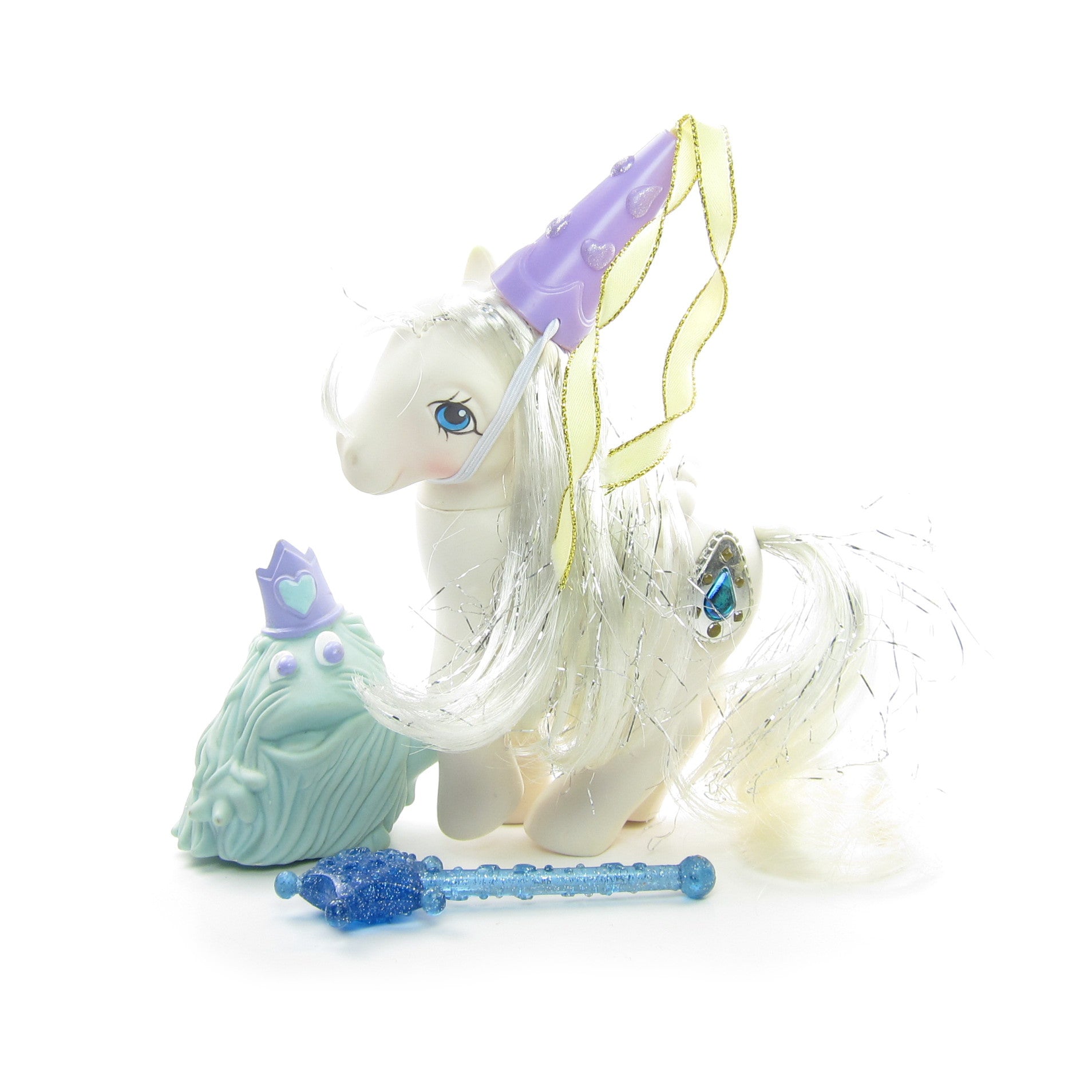 Princess Tiffany My Little Pony with Bushwoolie, wand, damsel hat