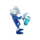 Back of Professor Cold Heart Care Bears figure with Frozen Meanie Mug