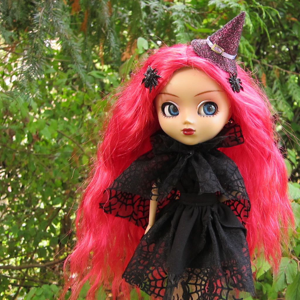 Spider Web Cape Halloween Costume Collar for Blythe & Pullip Dolls