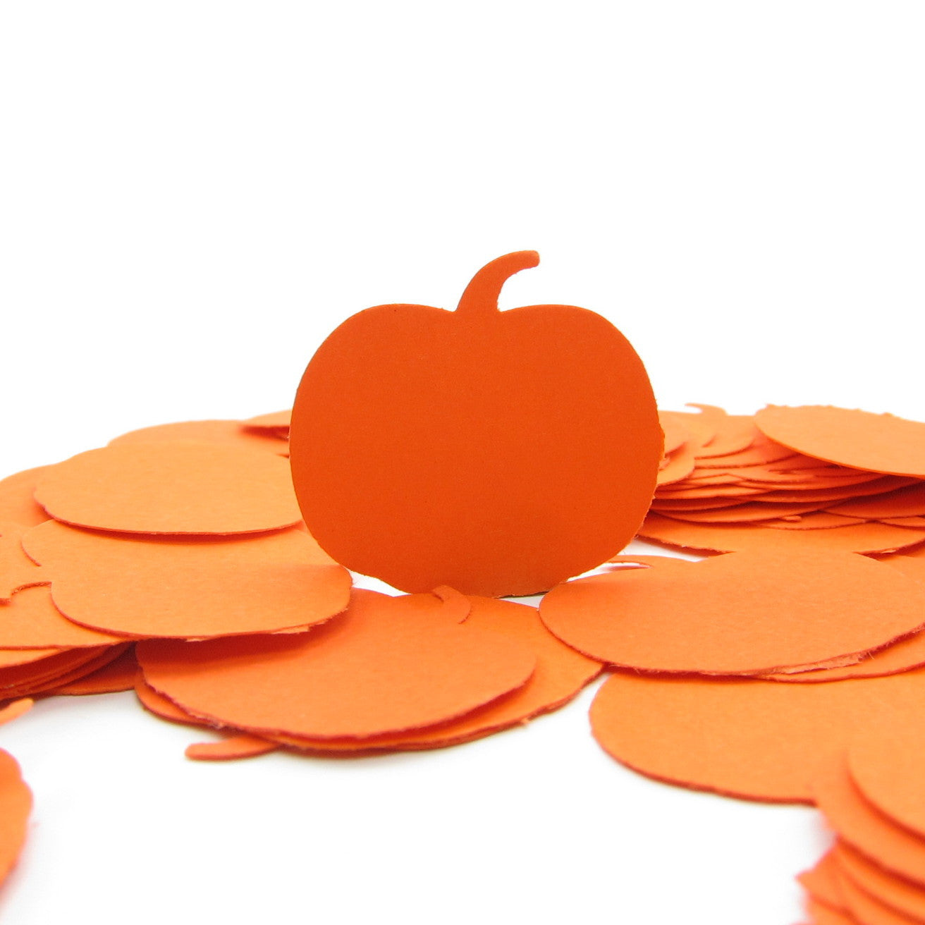 Orange pumpkin paper punches for Halloween, autumn, fall
