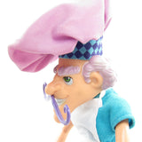 Purple Pie Man doll with spot on cheek