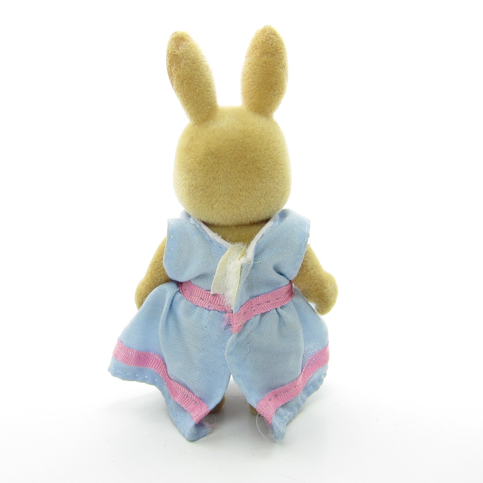 Maple Town Rachel Rabbit Flocked Bunny Figure with Blue Dress | Brown ...