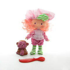 Raspberry Tart Strawberry Shortcake doll with Rhubarb pet
