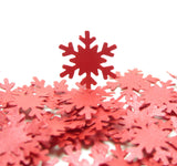 Red Shimmer Snowflake Die Cuts Paper Punches