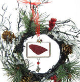 Soldered glass sugar plum fairy wing ornament