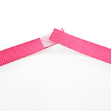 Bright pink choker necklace with hook and loop closure