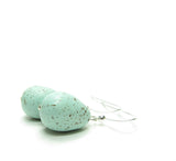 Polymer clay robin's egg earrings