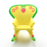 Yellow Strawberry Shortcake miniature rocking chair