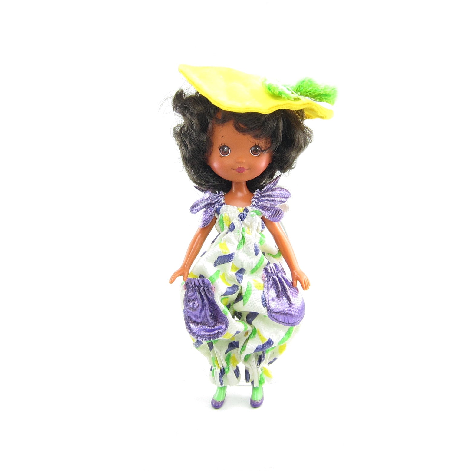 Painting Posies jumpsuit yellow hat for Rose Petal Place dolls