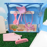 My Little Pony Pretty Parlor with blanket, saddle, bridle, comb, brush