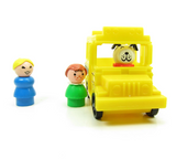 School Bus Fisher-Price Little People Vintage Yellow Play Family Bus