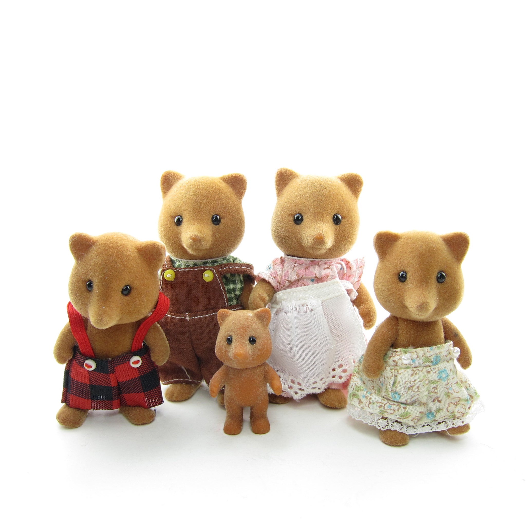 Babblebrook Grey Rabbit Family Vintage Sylvanian Families Bunnies