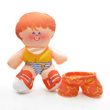 Fisher-Price vintage 1987 Smooshees Cuddler Cuties Tim doll with shorts