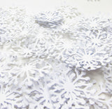 Snowflake Paper Die Cuts Confetti for Scrapbooking Embellishments and Winter Weddings