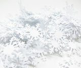 Winter white snowflake confetti set of 100