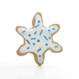 Polymer clay snowflake Christmas sugar cookie pin
