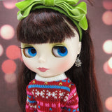 Snowflake charm earrings for Blythe & Pullip dolls