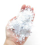 White paper snowflakes