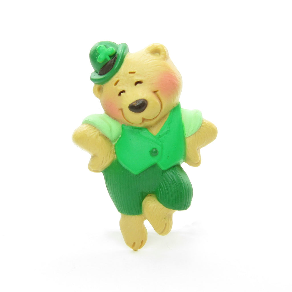 St. Patrick's Day Teddy Bear Pin Vintage Hallmark Lapel