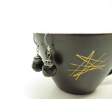 Black Jet Bead Earrings