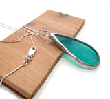 Seattle Raindrop Necklace on Sterling Silver Chain