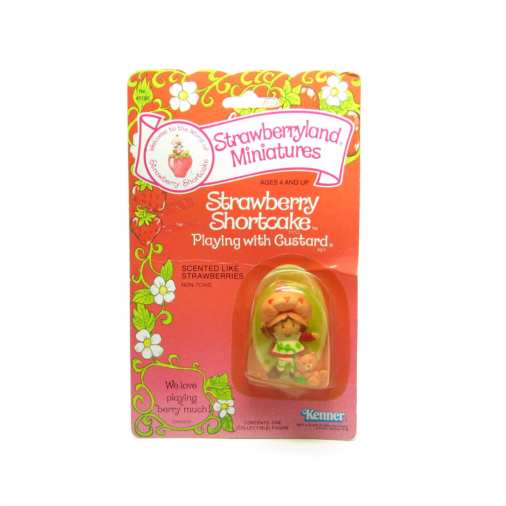 Strawberry Shortcake Playing with Custard MOC Factory Sealed Miniature Figurine