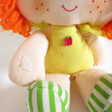 Apple Dumplin rag doll with velcro on hand