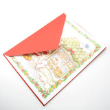 Strawberry Shortcake Christmas card with red envelope