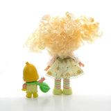 Strawberry Shortcake Berrykin Banana Twirl doll and Banana Berrykin critter