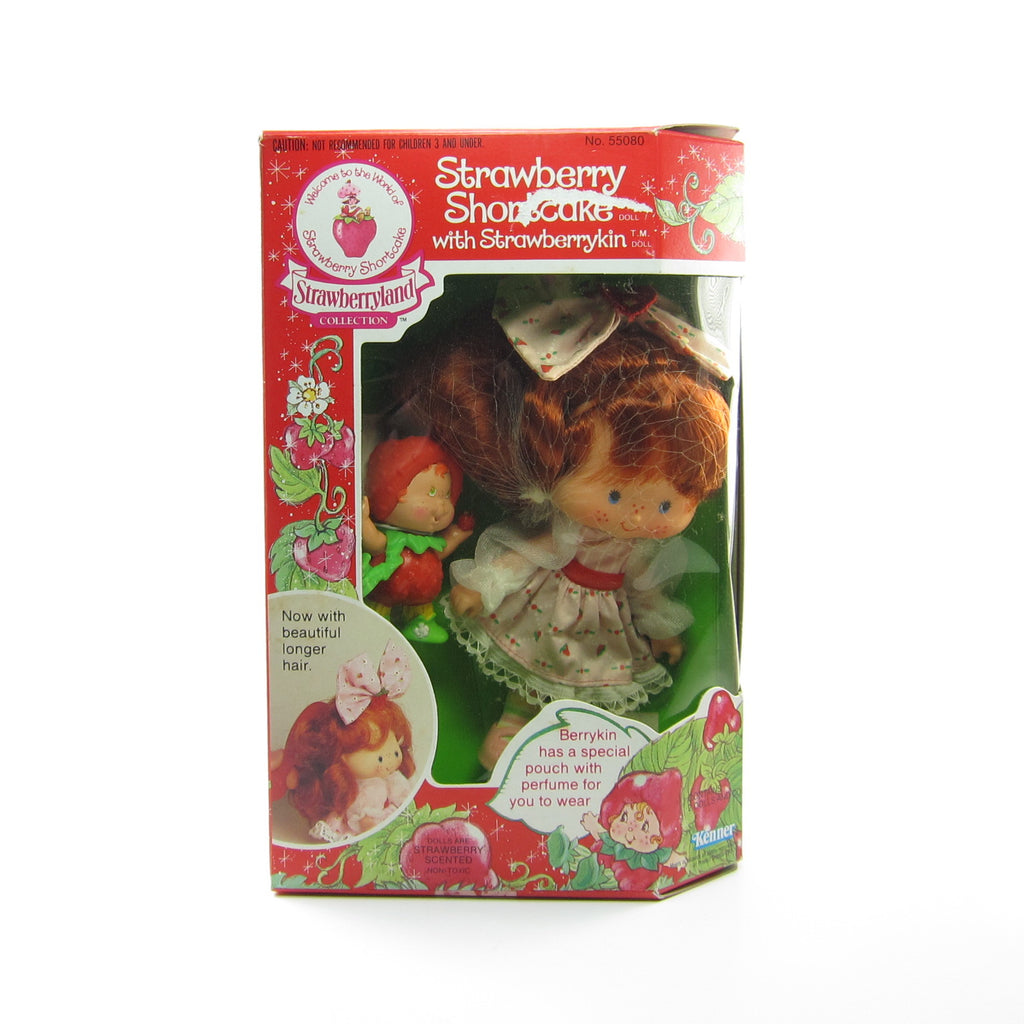 Strawberry Shortcake Berrykin Doll NRFB with Strawberrykin Critter