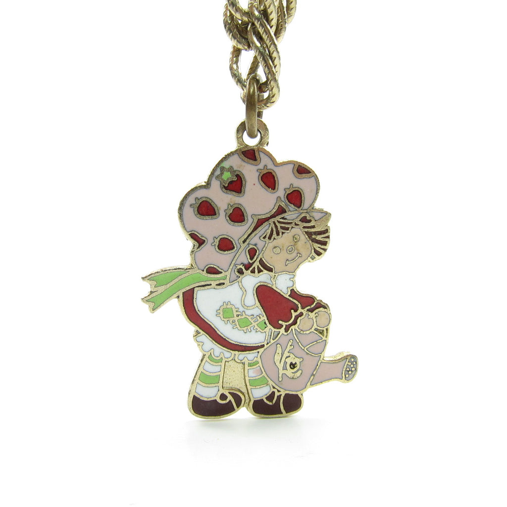 Strawberry Shortcake with a Watering Can Charm Bracelet Gold Chain