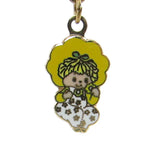 Strawberry Shortcake Butter Cookie gold enamel charm for charm bracelet