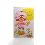 Vintage Strawberry Shortcake Easter card with paper doll and clothes