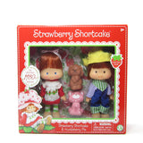 Strawberry Shortcake and Huckleberry Pie reissue boxed doll set