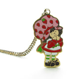 Strawberry Shortcake pendant necklace on chain