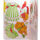 Vintage Strawberry Shortcake Easter card with paper doll and clothes