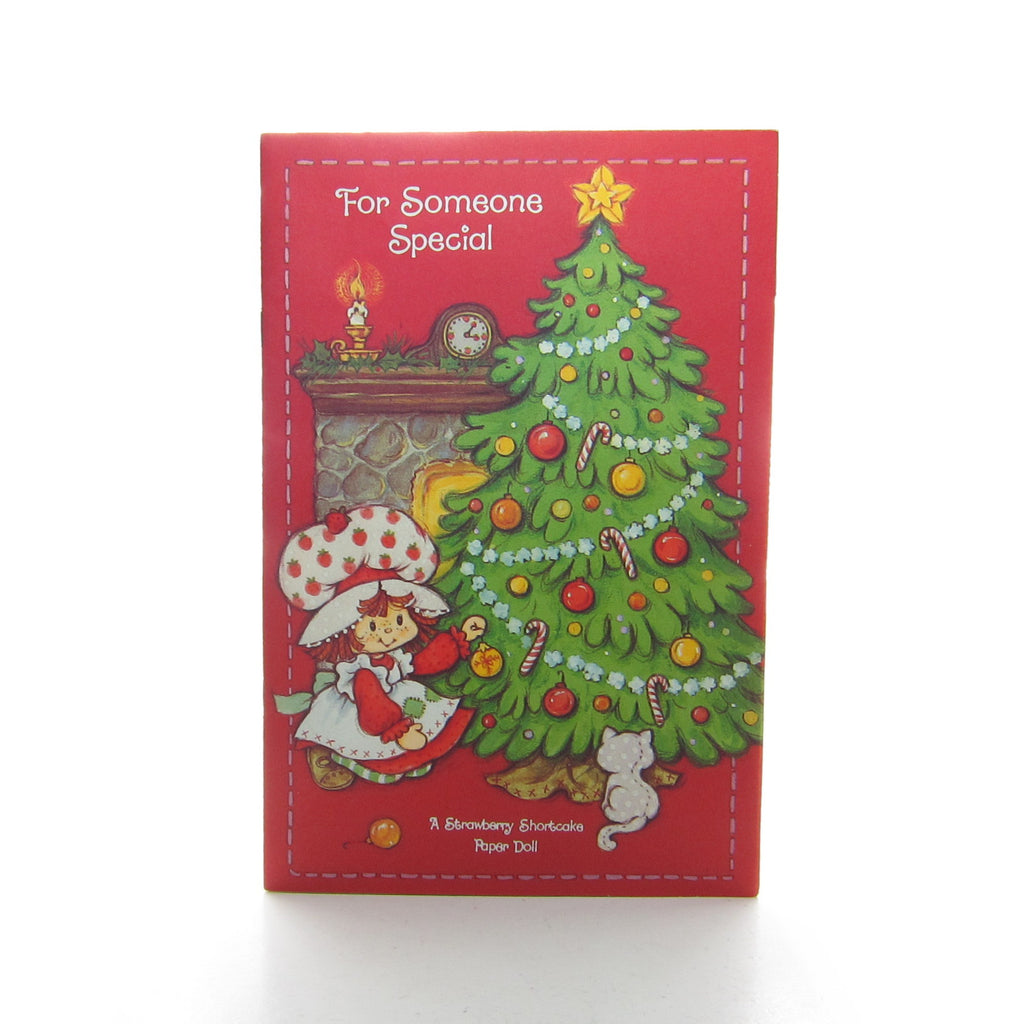 Christmas Strawberry Shortcake Paper Doll Card