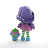 Back of Plum Puddin Party Pleaser doll with Elderberry Owl pet