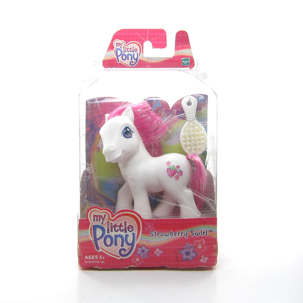 Strawberry Swirl G3 My Little Pony Glitter Celebration Ponies - New In Box