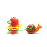 Strawberry Shortcake Snail Cart set with plastic strawberry storage