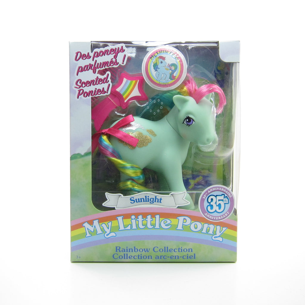 Sunlight 35th Anniversary My Little Pony Scented Ponies 2018 Classic Toy