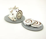 Polymer Clay Dollhouse Cake with Brown Sprinkles