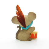 Hallmark Merry Miniatures mouse with drum Thanksgiving figurine