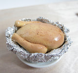 Dollhouse miniature polymer clay roast turkey