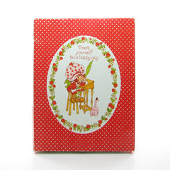 Strawberry Shortcake Stationery Set with Paper & Envelopes - "Treat Yourself to a Happy Day"