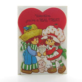 Huckleberry Pie and Strawberry Shortcake vintage valentine with envelope