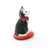 Hallmark 1988 tuxedo cat Valentine's Day kitten figurine