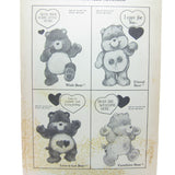 Wish, Friend, Love-a-lot and Funshine Bear Care Bears valentines