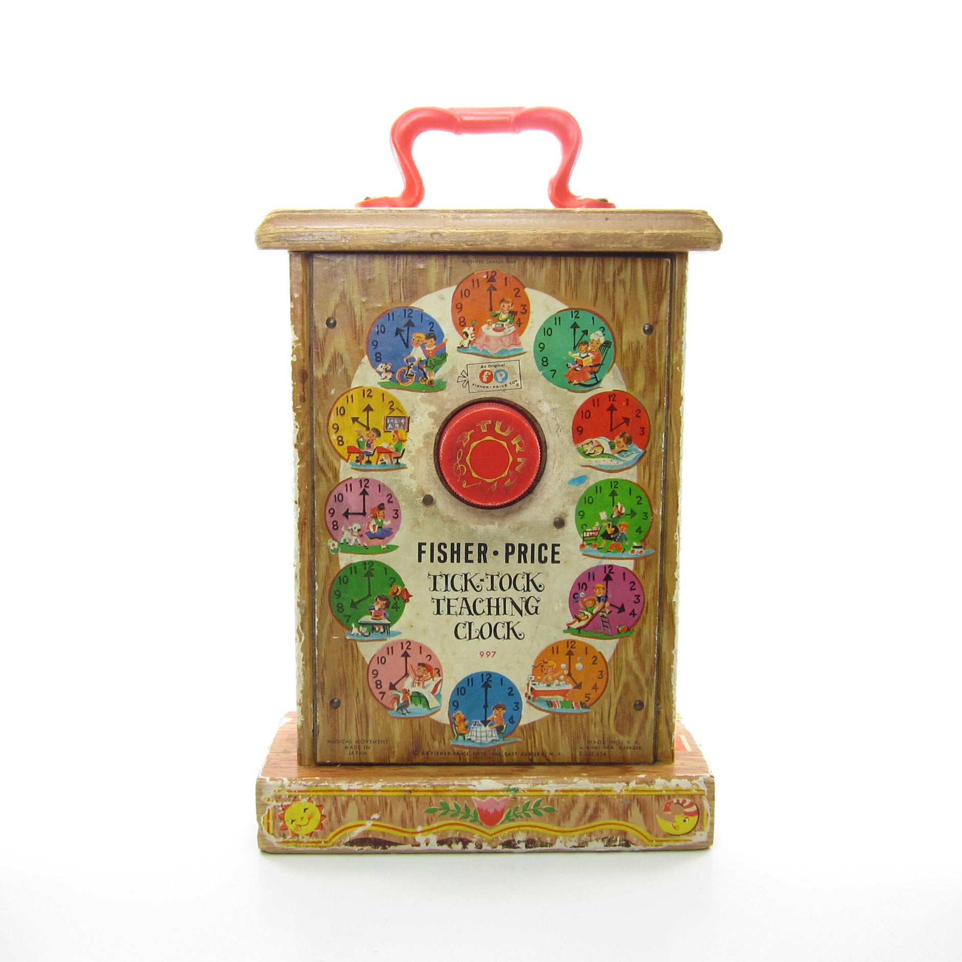 Fisher price tick tock teaching clock hot sale