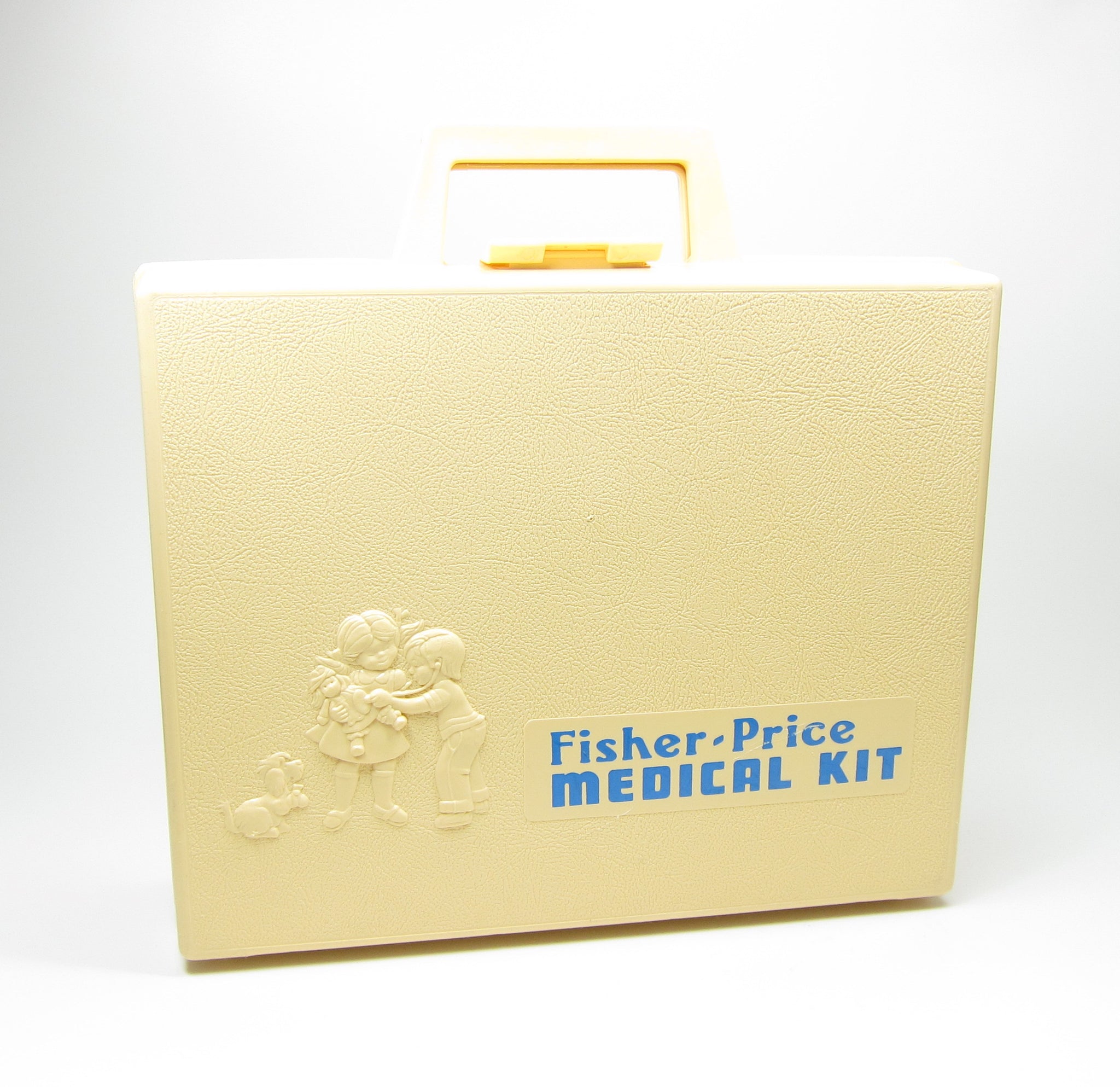 Fisher Price 936 Medical Kit Vintage 1977 Doctor Case with Toys